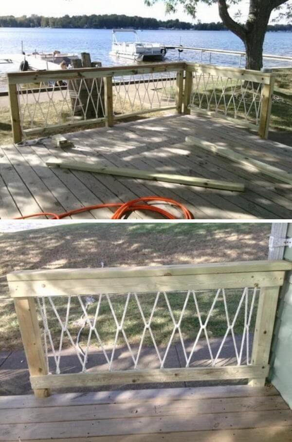 deck railing painting ideas
