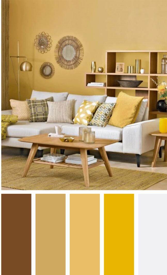 brown color schemes for living room