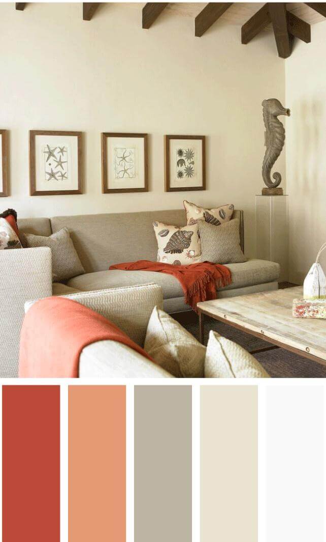 brown and grey living room color schemes
