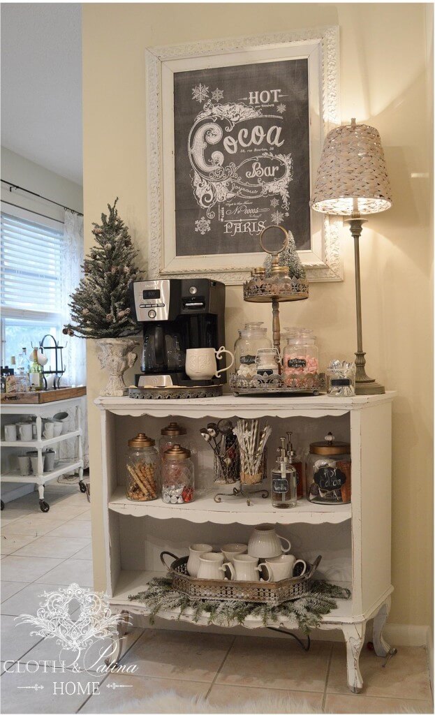 coffee station cabinet