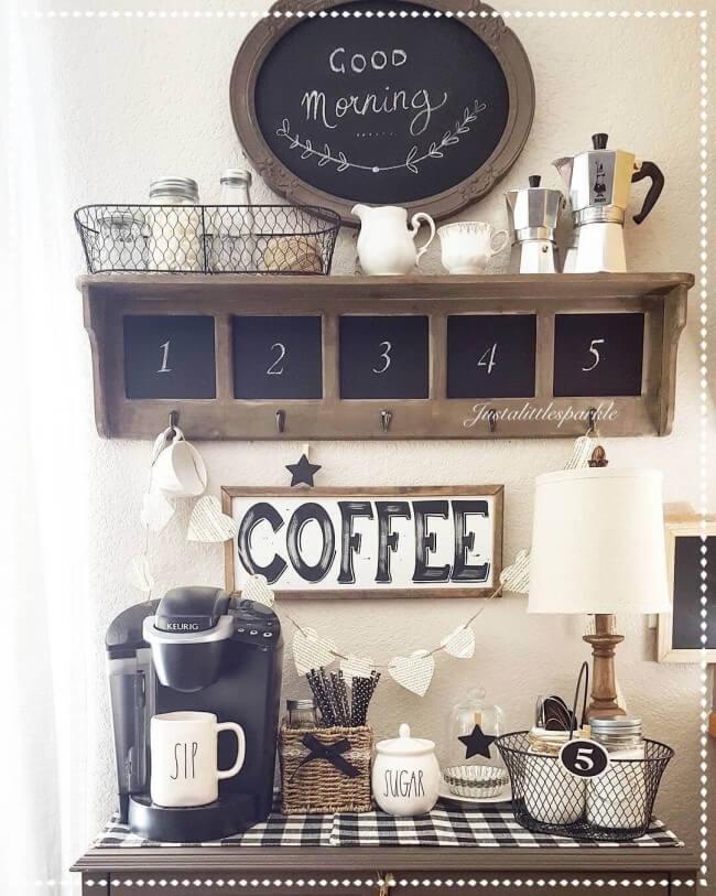 DIY coffee station