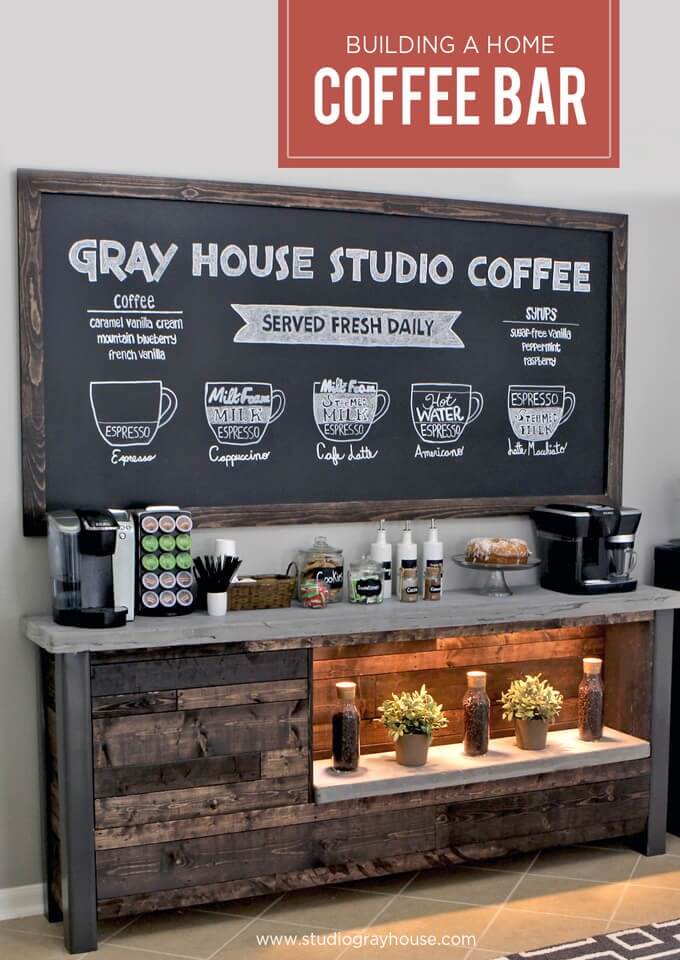bedroom coffee station