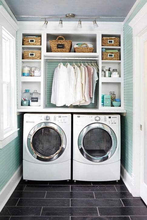 √ 18 Beautiful Farmhouse Laundry Room Decor Ideas (Modern Style) – CGMAILLE