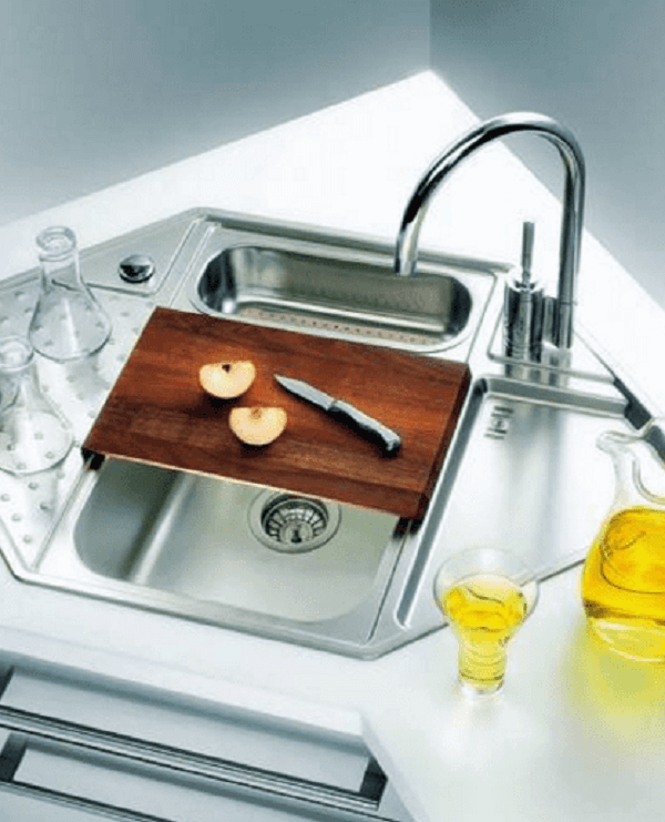 corner kitchen sink dimensions