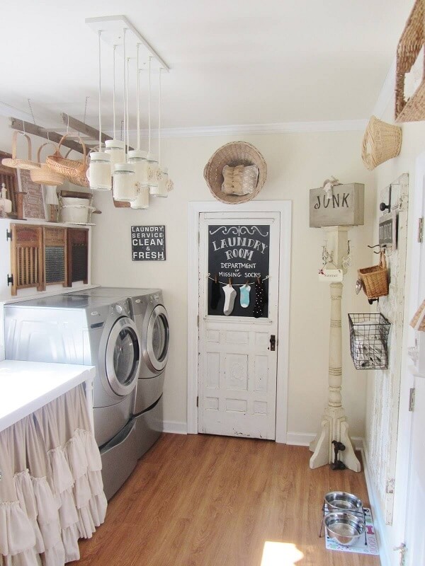 farmhouse font laundry room