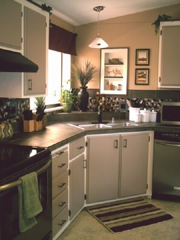kitchen corner sink cabinet
