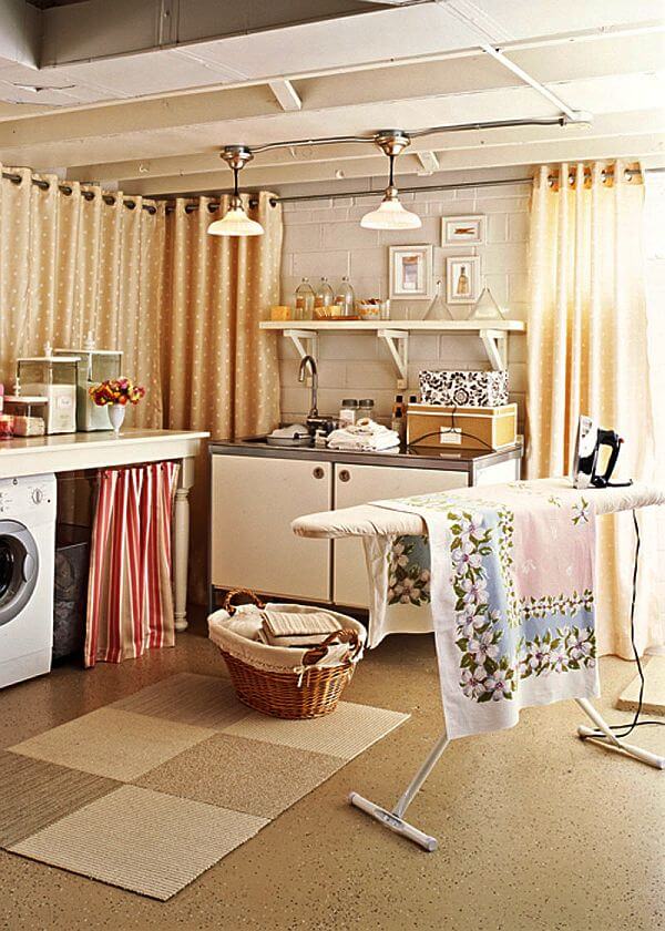 basement laundry room floor ideas