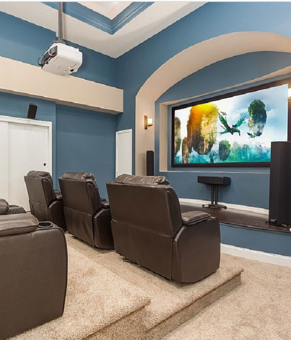 home theater room size